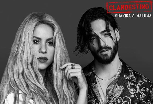 Shakira y Maluma lanzan "Clandestino" / Fuente: Instagram @shakira