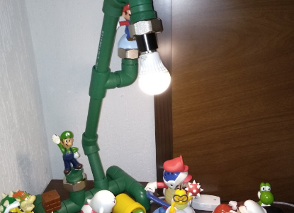 desconocido trabajo Talla VIRAL: Este hombre cautivó a las redes con una lámpara de Mario Bros para  su hijo – StarMedia