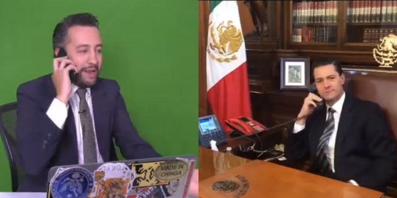Explotan en críticas contra Peña Nieto por salir en video de Chumel Torres. Noticias en tiempo real