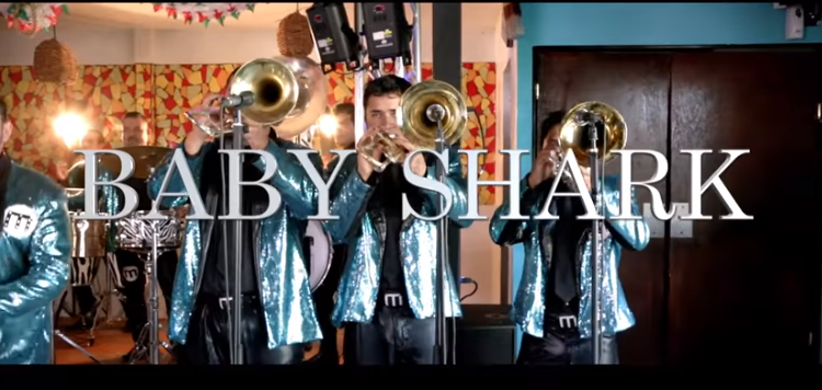 baby shark con banda / Fuente: facebook Regional MX