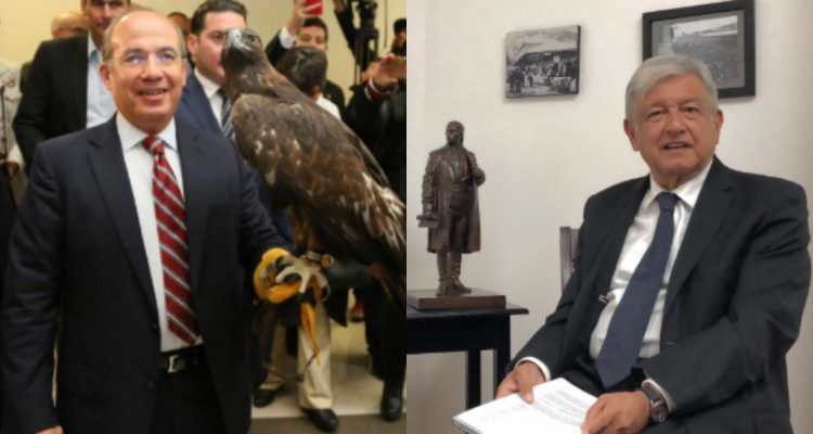 Felipe Calderón / Fuente: Twitter @lopezobrador_ y @felipecalderon