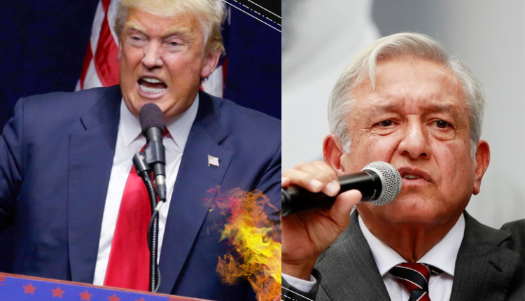 Tump y AMLO pelea canelo