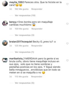 Becky G sin maquillaje