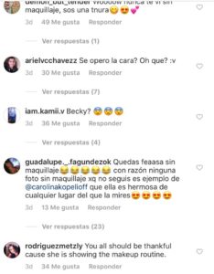 Becky g sin maquillaje