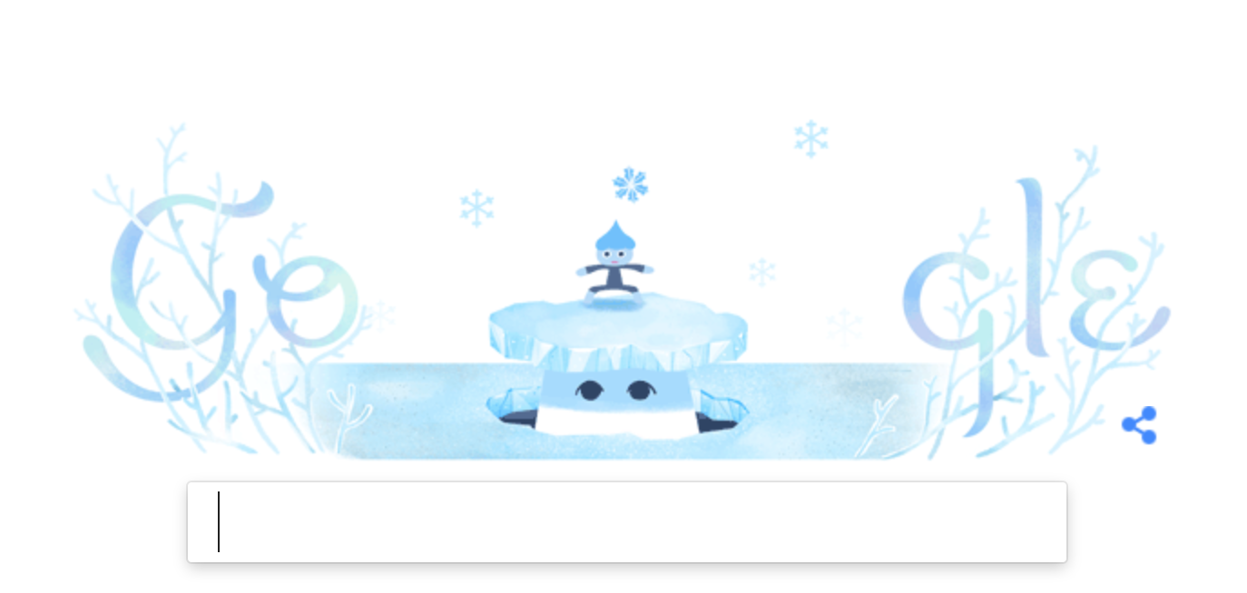 doodle google solsticio invierno
