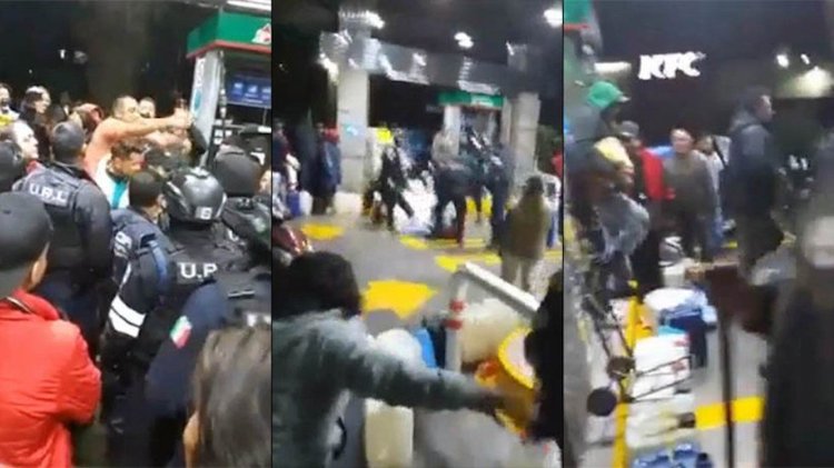 VIDEO: Policías disparan a “clientes” que estaban robando gasolina. Noticias en tiempo real