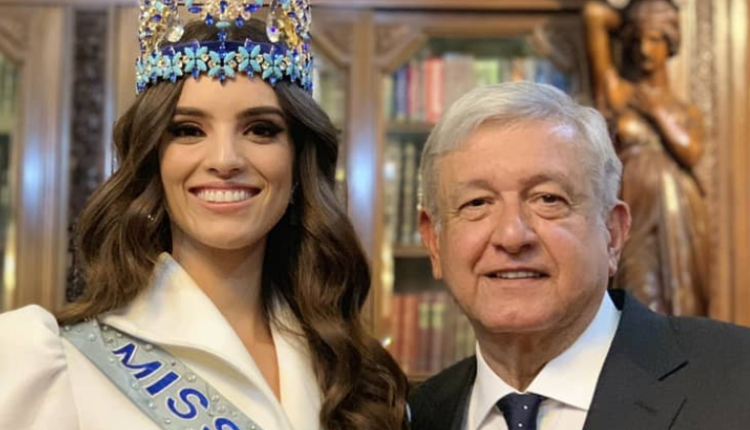 encuentro de AMLO con Vanessa Ponce miss world 2018 presidente de mexico reina de belleza