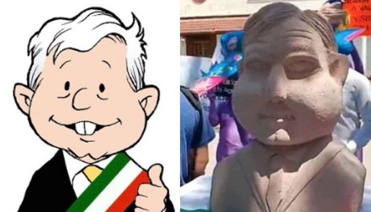 busto deforme de amlo