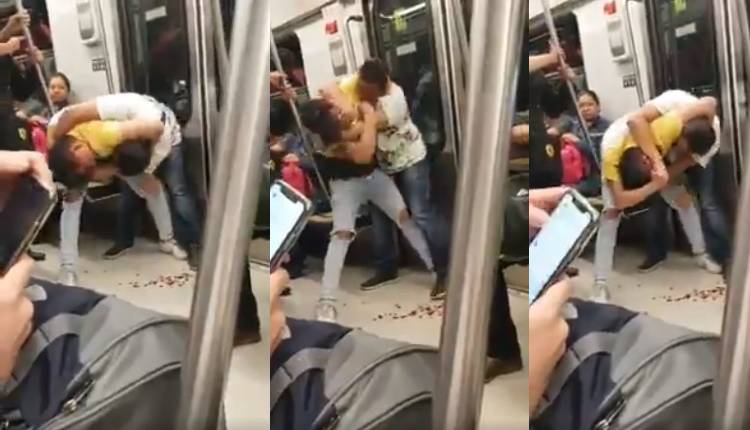 VIDEO: Graban brutal pelea en el interior del Metro. Noticias en tiempo real