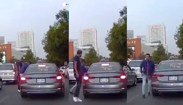 asalto auto en centro comercial santa fe 1