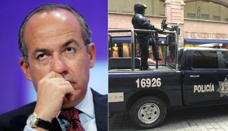 Felipe Calderón niega relación con movimiento de Policía Federal. Noticias en tiempo real