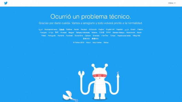 Twitter se cae a nivel mundial no funciona