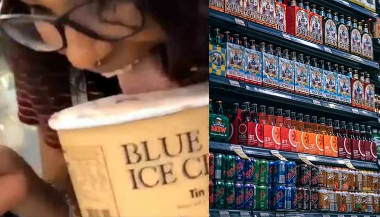 helado supermercado mujer