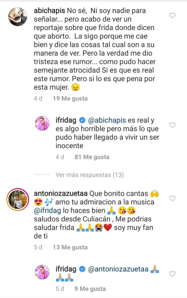 frida sofía aborto