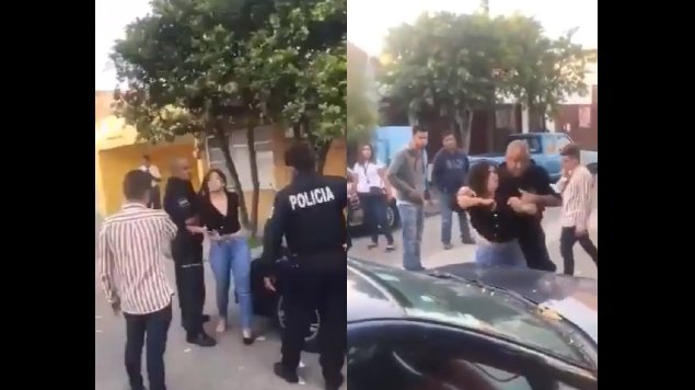 #LadyChupes: Mujer ebria choca contra Uber y golpea a los policías (VIDEO). Noticias en tiempo real
