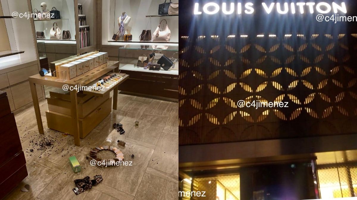 Roban 3 millones de pesos en tienda Louis Vuitton de CDMX. Noticias en tiempo real
