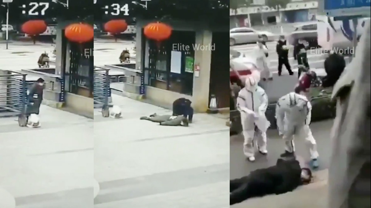 Video: Personas caen al suelo  repentinamente por posible coronavirus. Noticias en tiempo real