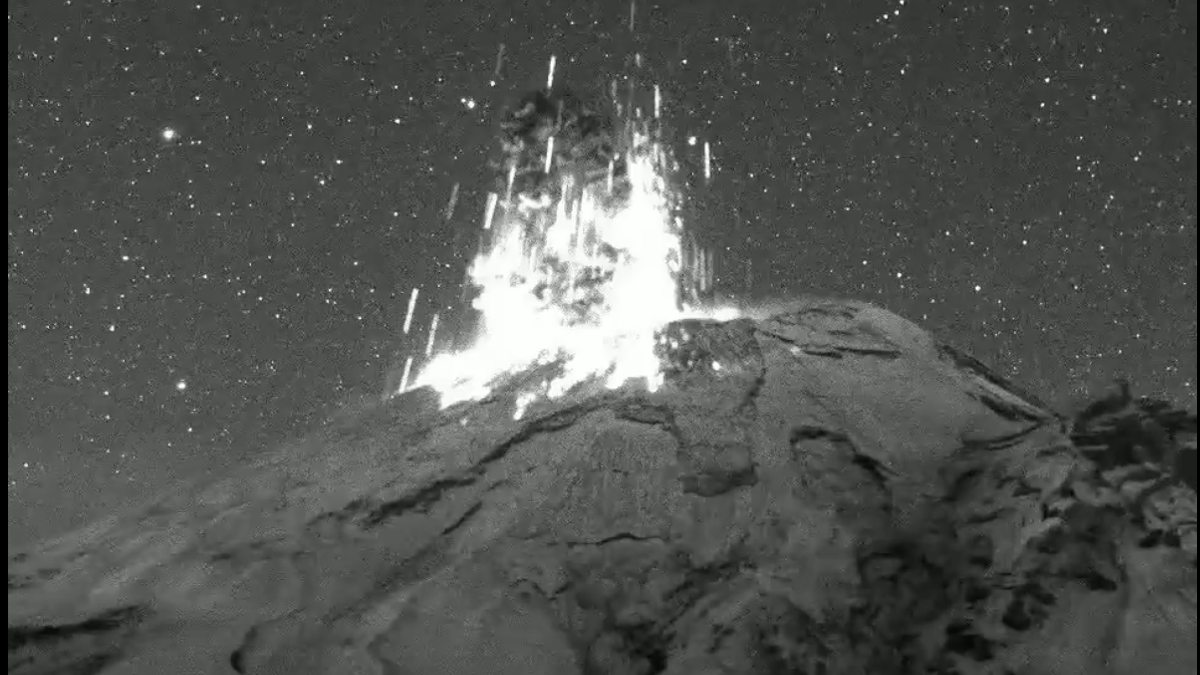 Popocatépetl explota y lanza material incandescente (Video). Noticias en tiempo real