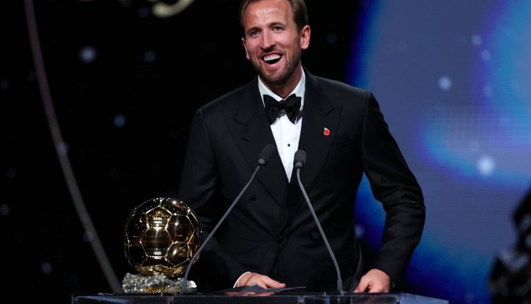 Harry Kane recibió el Trofeo Gerd Müller durante la ceremonia del Balón de Oro 2026, celebrada en Londres